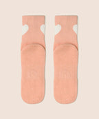 [MoveActive] Crew Non Slip Grip Socks - Strawberry Heart