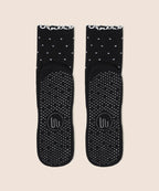 [MoveActive] Crew Non Slip Grip Socks - Black Polka Ruffle