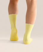 [MoveActive] Crew Non Slip Grip Socks - Buttercream Spots