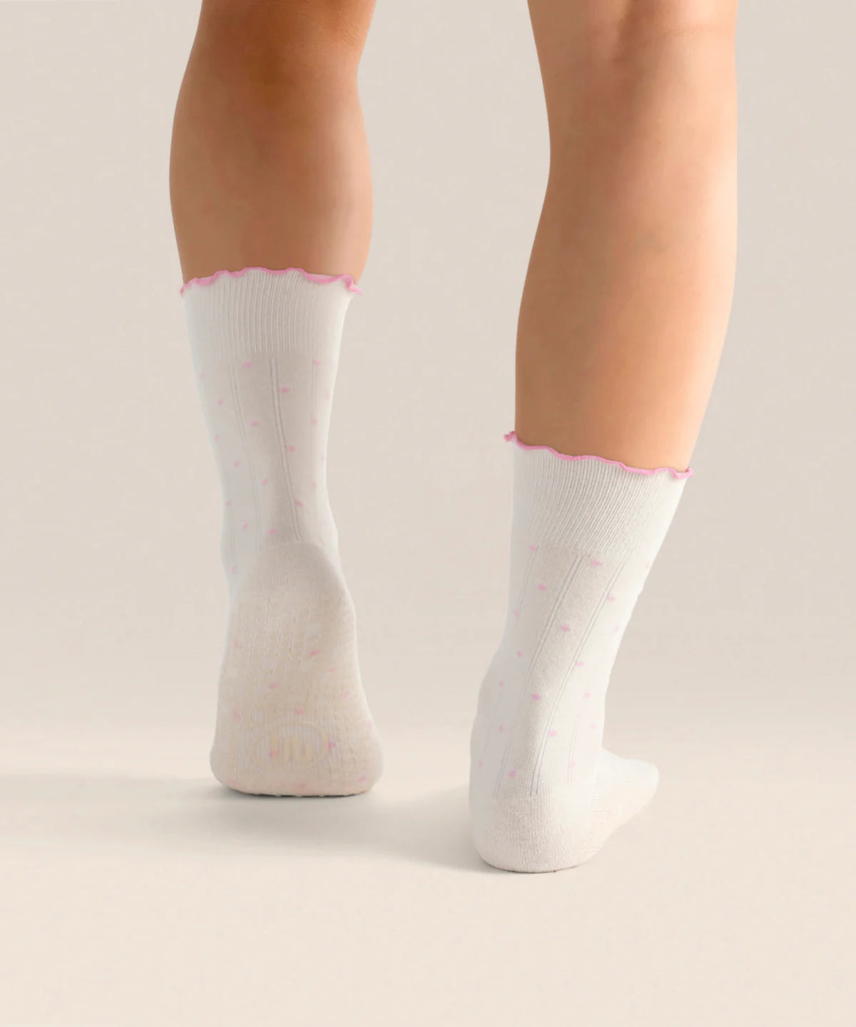 [MoveActive] Crew Non Slip Grip Socks - Fondant Spots