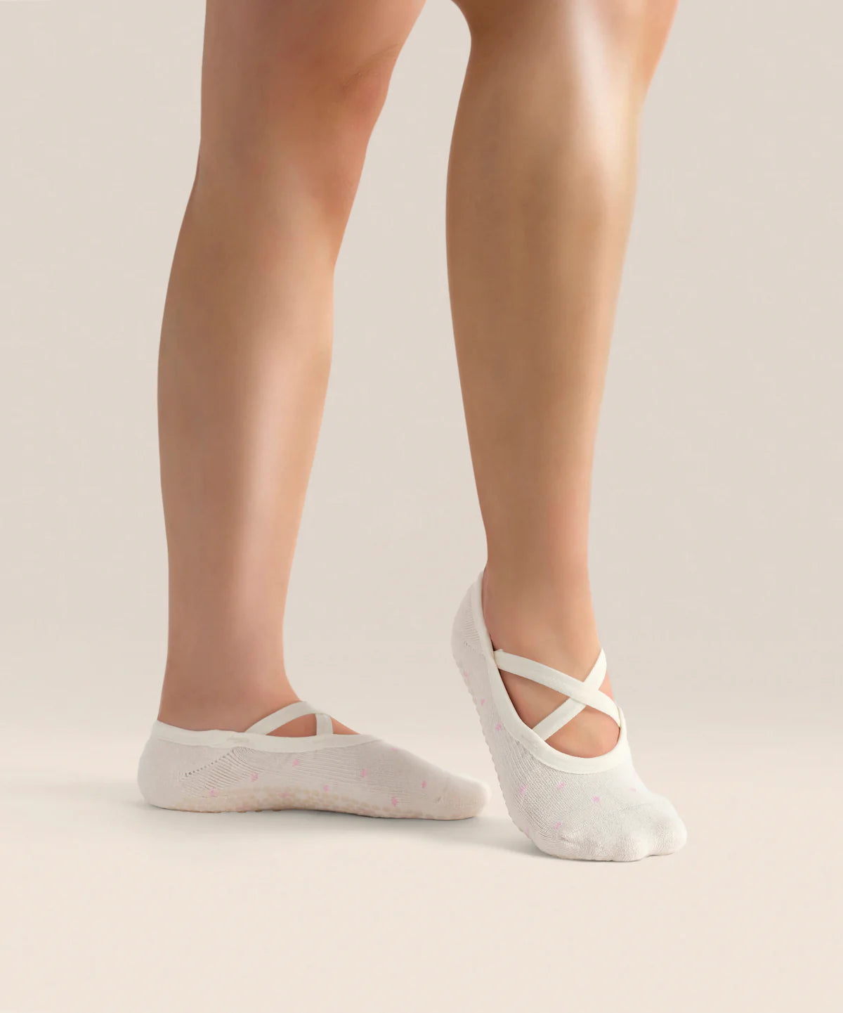 [MoveActive] Ballet Non Slip Grip Socks - Fondant Spots