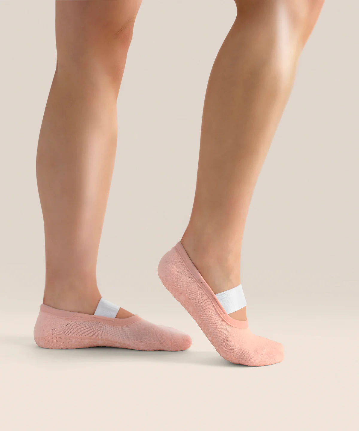 [MoveActive] Ballet Non Slip Grip Socks - Fondant Pink