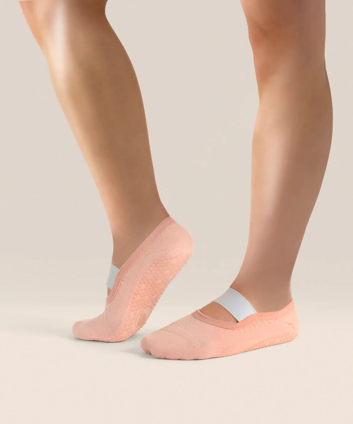 [MoveActive] Ballet Non Slip Grip Socks - Fondant Pink