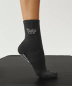 [MoveActive] Crew Non Slip Grip Socks - Pilates Club Ink