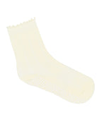 [MoveActive] Crew Non Slip Grip Socks - Buttercream Frill
