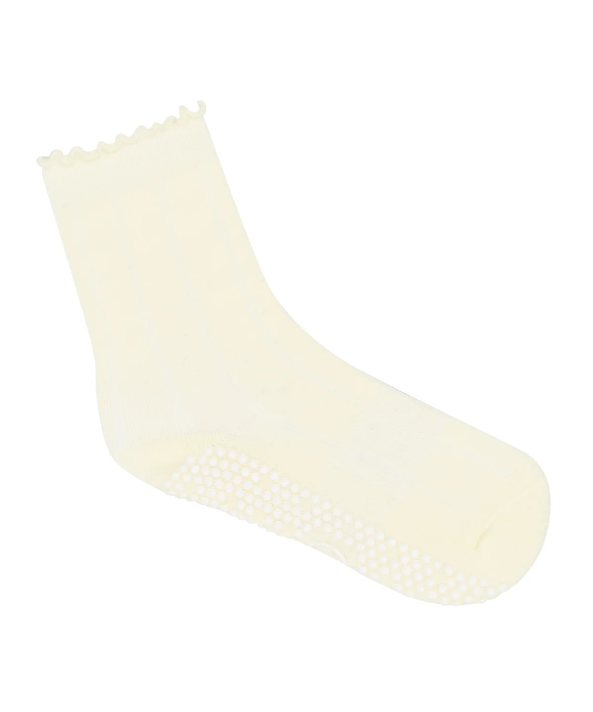 [MoveActive] Crew Non Slip Grip Socks - Buttercream Frill