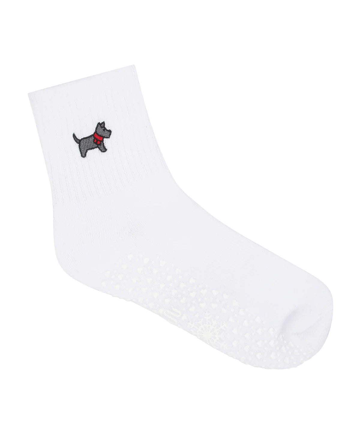[MoveActive] Crew Non Slip Grip Socks - Cosy Pup Ivory