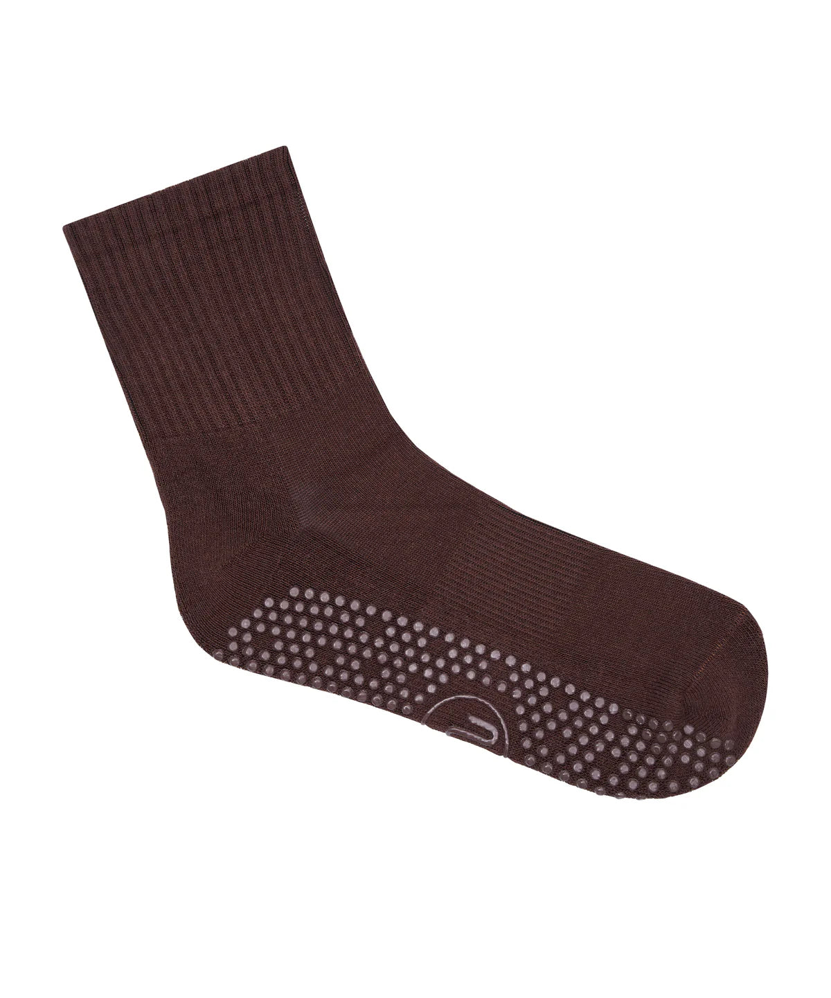 [MoveActive] Crew Non Slip Grip Socks - Espresso