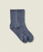 [MoveActive] Crew Non Slip Grip Socks - Dusty Denim
