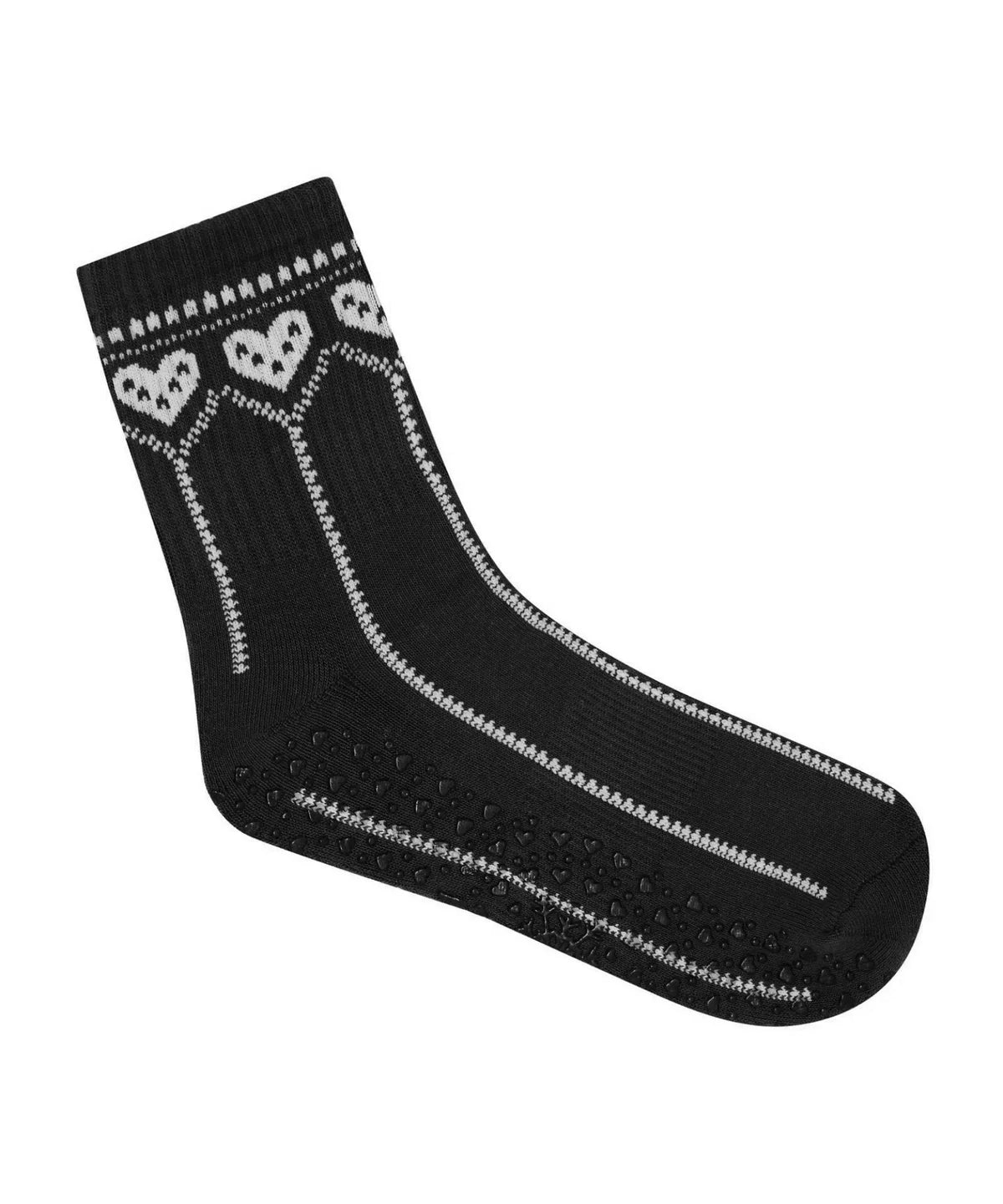 [MoveActive] Crew Non Slip Grip Socks - Alpine Heart Midnight