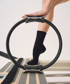 [MoveActive] Crew Non Slip Grip Socks - Classic Black