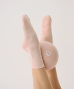 [MoveActive] Crew Non Slip Grip Socks - Soft Pink