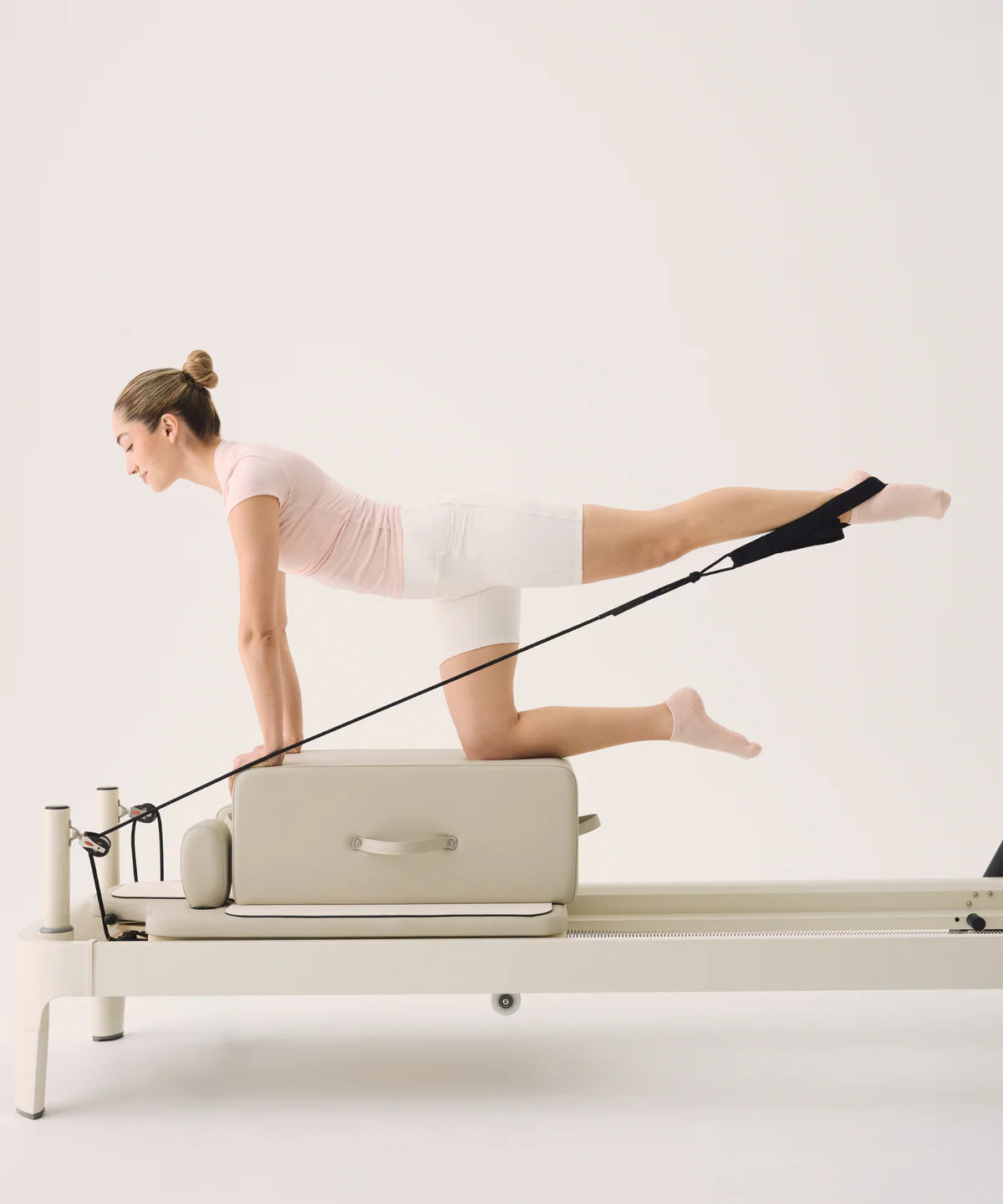 [MoveActive] Classic Low Rise Ankle Grip Socks - Soft Pink