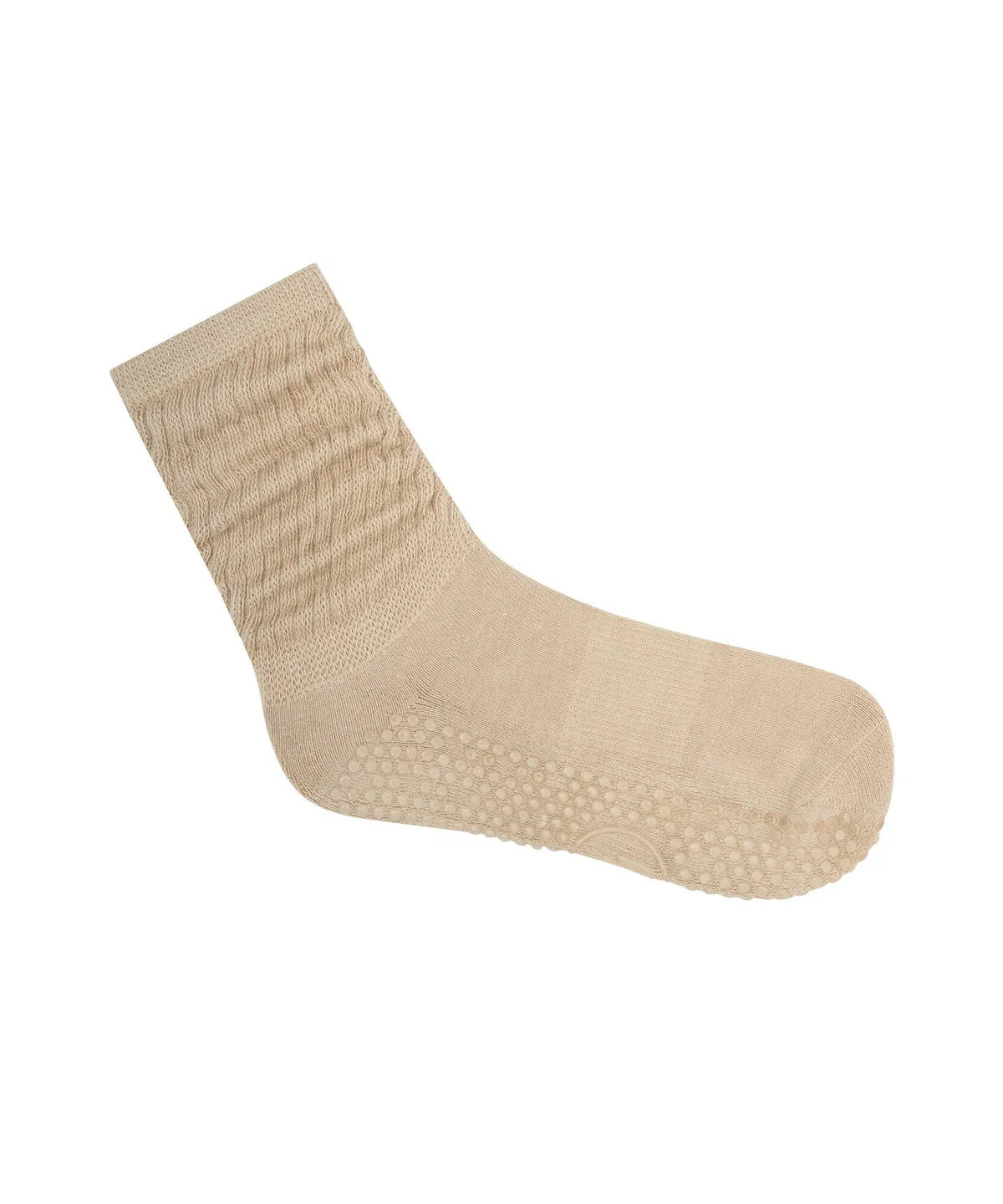 [MoveActive] Scrunch Non Slip Grip Socks - Latte