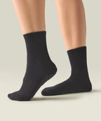 [MoveActive] Crew Non Slip Grip Socks - Classic Black