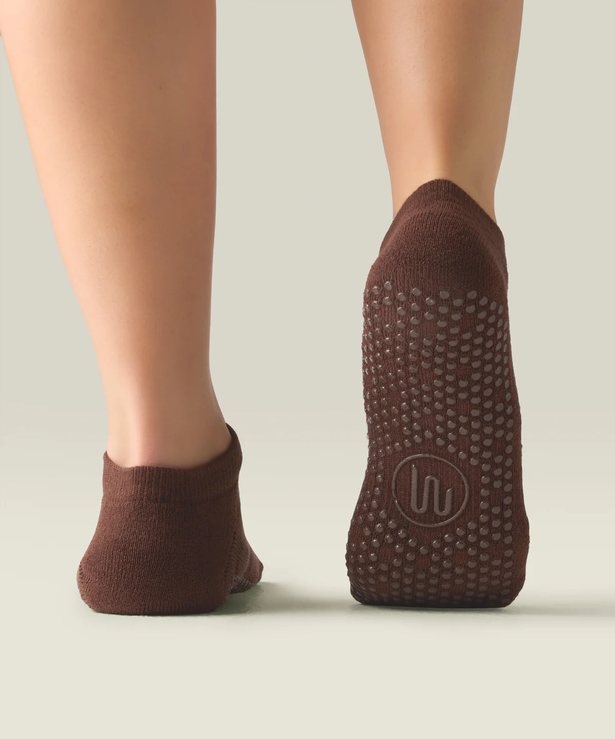[MoveActive] Classic Low Rise Ankle Grip Socks - Espresso