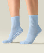 [MoveActive] Crew Non Slip Grip Socks - Powder Blue