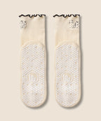 [MoveActive] Crew Non Slip Grip Socks - Spooky Cat Frill