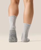 [MoveActive] Crew Non Slip Grip Socks - Boo Kitty Frill