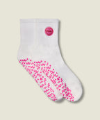 [MoveActive] Crew Non Slip Grip Socks - I Heart Boobs Ivory